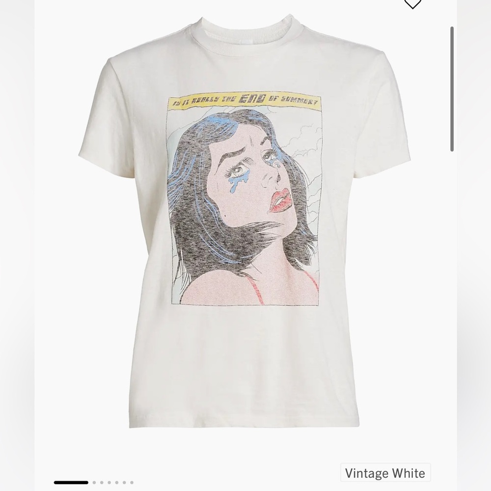 Vintagewhite Graphic Print White T-Shirt